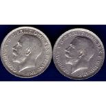 Great Britain Florins - 1920 King George V Second Coinage  Ref S4022, Grade NEF.