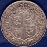 Great Britain Halfcrown - 1919 King George V  Ref S4011, Grade GVF.