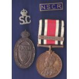 Police Bronze Special Constabulary Long Service  Medal/Clasp War 1914-18 named to George E. Johnson.