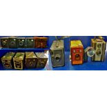 10 Kodak Brownie box cameras