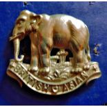 British Asian Yeomanry WWII cap badge (White Metal) Scarce