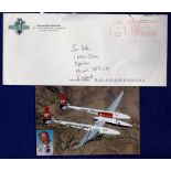 Steve Fositt - Autographed colour photo, Virgin Atlantic plane N277sf in envelope. Good.