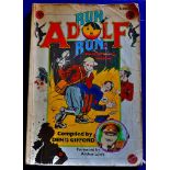 "Run Adolf Run"  Corgi book of "World War II Fun".  Lots of reading.  Fair copy.