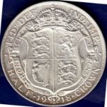 Great Britain Halfcrown - 1918 King George V  Ref S4011, Grade EF.