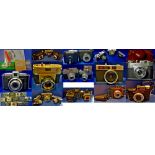 38 cameras of various makes and vintages