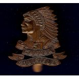 Canadian 51st Soo Rifles, WWI a scarce cap badge. (Brass)