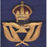 Royal Air Force Warrant Officers WWII cap badge, KC