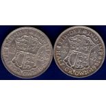 Great Britain Halfcrowns - 1929 and 1931 King George V Fourth Coinage  1929 Ref S4037, Grade VF