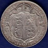 Great Britain Halfcrown - 1913 King George V  Ref S4011, Grade GVF/NEF.