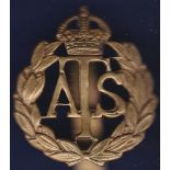 Auxiliary Territorial Service Corps 'ATS' Cap Badge (Brass)