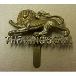 The King's Own Royal Lancaster Regiment Cap Badge, WWII Issue.