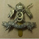 9th Queen's Royal lancers cap badge, KC (Bi-Metal)