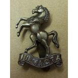 Queen's Own West Kent Yeomanry, WWI Issue cap badge (White Metal)