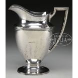 LARGE STERLING SILVER PITCHER BY TIFFANY & CO. The standard form pitcher has tapered body, round