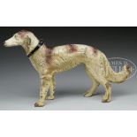 RUSSIAN WOLF HOUND OR BORZOI DOORSTOP. Circa 1920, Hubley Foundry, Lancaster, PA. Hubley Catalog #