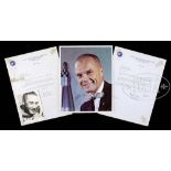 INTERESTING FAMILY COLLECTION OF ASTRONAUT, PRESIDENTIAL EPHEMERA AND THREE AUTHENTIC AUTOGRAPHS.