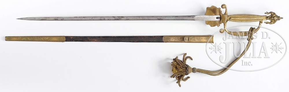 ELEGANT SMALL SWORD WITH THE ROYAL COAT OF ARMS OF SIAM. European made for the Thai market, circa - Image 2 of 5