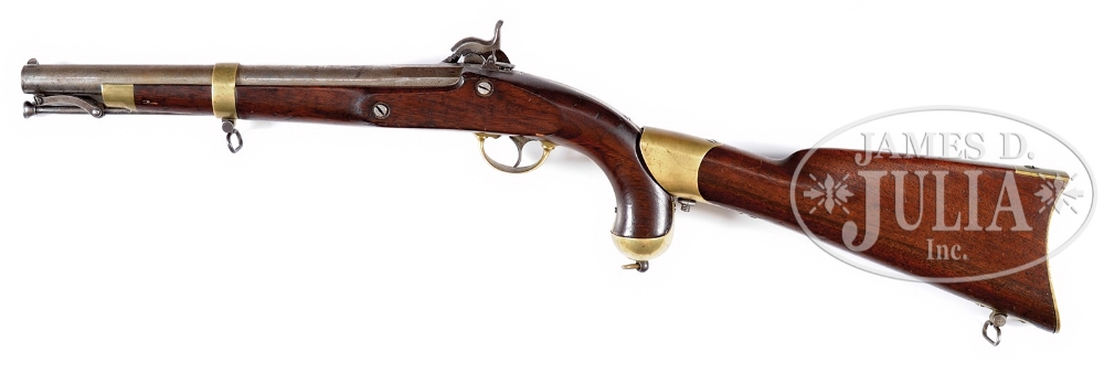 RARE CIVIL WAR MODEL 1855 PISTOL CARBINE WITH ORIGINAL DETACHABLE STOCK. This popular and scarce - Image 2 of 2