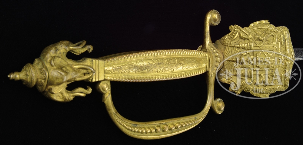 ELEGANT SMALL SWORD WITH THE ROYAL COAT OF ARMS OF SIAM. European made for the Thai market, circa - Image 4 of 5