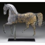 HOWARD INDEX HORSE WEATHERVANE. Late 19th century by J. Howard, Massachusetts. This has long been