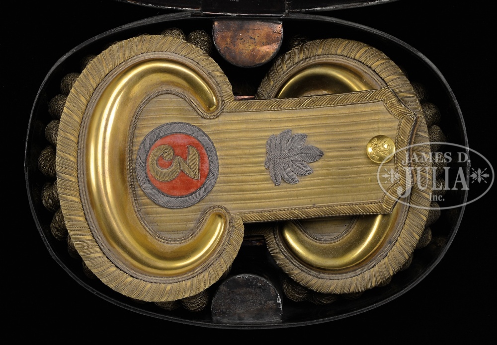 SWORD, SASH, EPAULETTES OF CAPTAIN EDWARD R WARNER, WEST POINT GRADUATE 1858. Edward R. Warner - Image 5 of 5