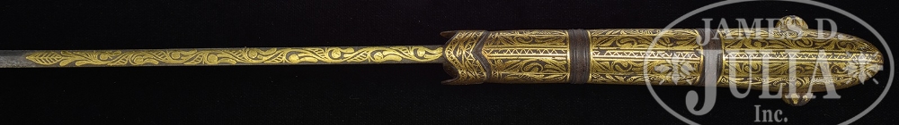 SPECTACULAR 19TH CENTURY GOLD ENCRUSTED CAUCASIAN SHASHKA. This is a wonderful 19th century gold - Image 3 of 5