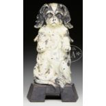 FINE JAPANESE SPANIEL DOORSTOP. Circa 1920, H.L. Judd Co., New Briton, CT. Embossed "1267" on