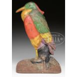 HERON DOORSTOP. Circa 1920, Albany Foundry, Albany, NY. Catalog #83. This cast iron example with