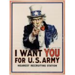 JAMES MONTGOMERY FLAG, ICONIC WWI UNCLE SAM RECRUITING POSTER. There is little doubt this is the