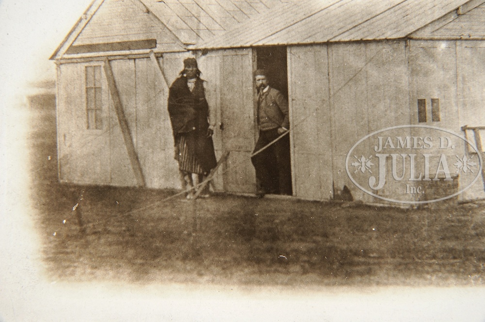 NINE PHOTOGRAPHS FROM LIBBIE CUSTER INCLUDING UNIQUE, UNPUBLISHED VIEW OF CUSTER WITH INDIAN. This - Image 3 of 3