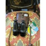 BINOCULARS, leather cased field binoculars by Lumiere together with collection of racing