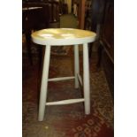 Painted kitchen high stool