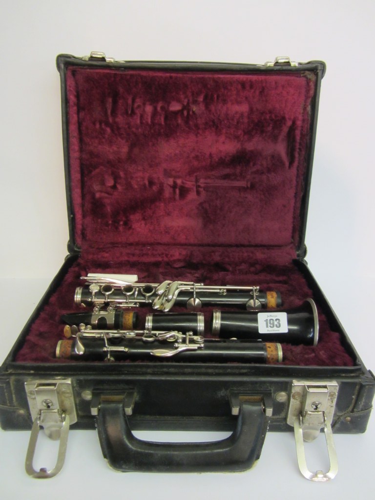 CLARINET, cased clarinet by Marti Kraslice