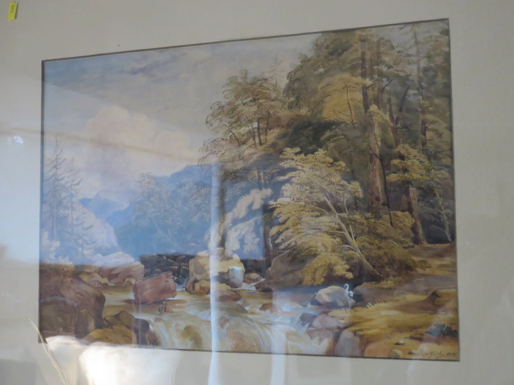 RADFORD, 19th Century English School pair of signed water colours "The Water Mill" and "Water Fall", - Image 2 of 2