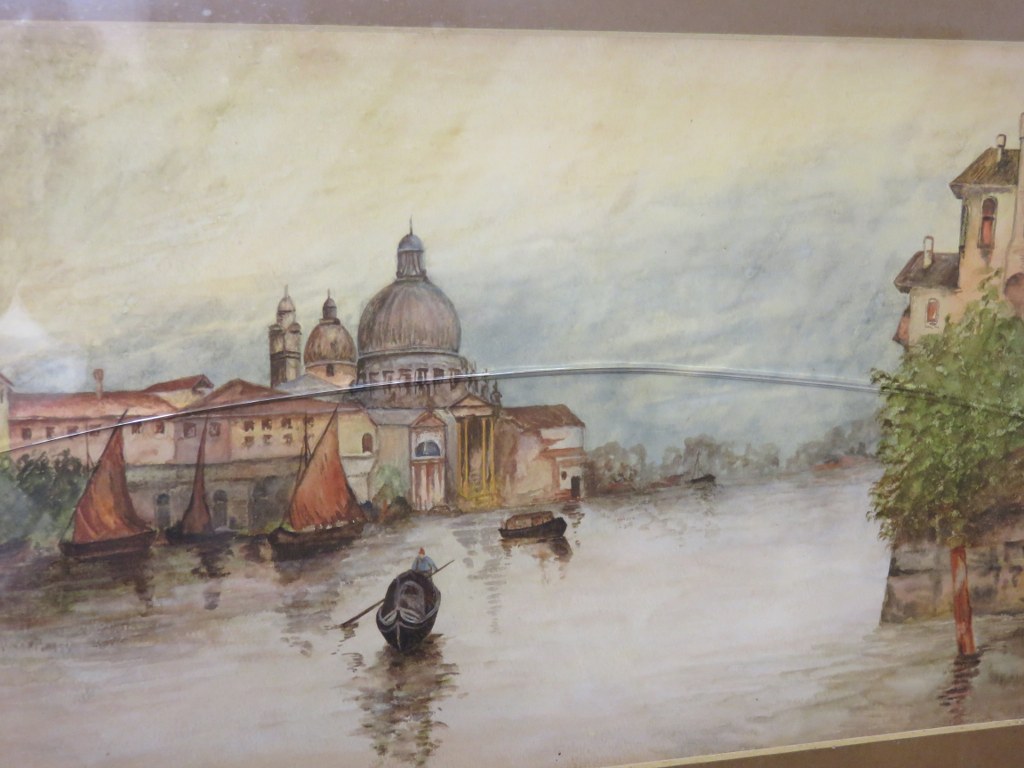 R J WISE, water colour "View of Venice", 7.5" x 11.5"