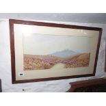 COLTON-ROBINS, signed water colour, 1908, "Moorland Scene", 8" x 17"