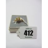 DIAMOND RING, 22ct gold diamond solitaire ring, approx 0.75ct