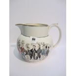 WEST COUNTRY PERJURY JUG, interesting documental ale jug relating to James Richards of Liskeard,