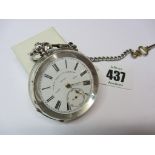 POCKET WATCH, silver cased pocket watch, James Reid & Co, of Coventry