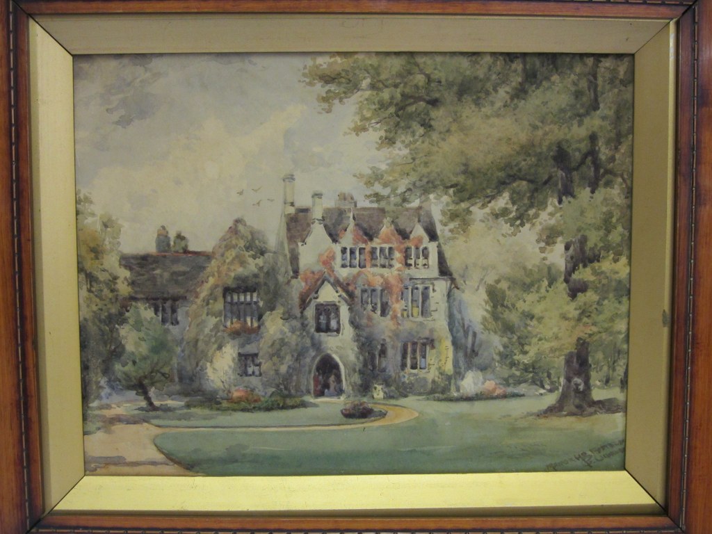 FYFIELD, indistinctly signed water coloured "Manor House, Highfield, Barkshire", 9.5" x 12.5"