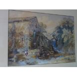 RADFORD, 19th Century English School pair of signed water colours "The Water Mill" and "Water Fall",