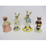 BUNNYKINS, 4 boxed Bunnykins figures including Little Jack Corner (2 restored)