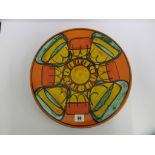 POOLE, Delphis sunflower style, 13.5" dia charger