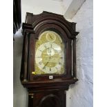 GEORGIAN LONG CASE CLOCK, attractive mahogany cased 8 day clock by James Upjohn of London, gilt