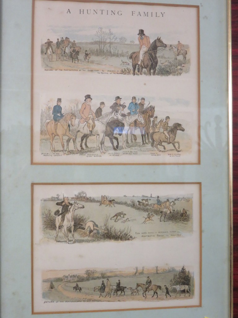 CECIL ALDIN, colour hunting print, "The Warwickshire at Shuckburgh" and 1 other hunting print - Image 2 of 2