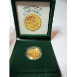 PROOF GOLD SOVEREIGN, 1980 proof gold sovereign in case