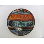 POOLE, Delphis abstract design 10" dia shallow dish