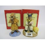 BUNNYKINS, 2 limited edition figure groups, "Detective" and "Deep Sea Diver"
