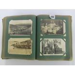 EDWARDIAN POSTCARDS, album of approx 300 mainly Edwardian postcards including several Pierot groups,