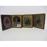 AMBROTYPES, 3 early cased ambrotype portraits